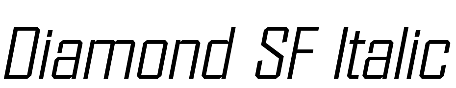 Diamond SF Italic cкачати шрифт безкоштовно